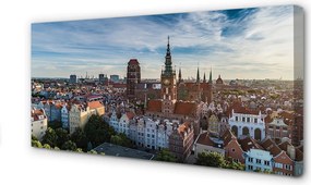 Zdjęcie na płótnie Panorama z Widokiem na Kościół Mariacki