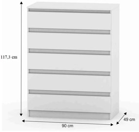Komoda HANY NEW 005, biały