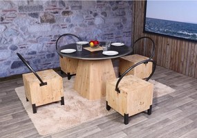 Zestaw 4 krzeseł do jadalni MCW-L76