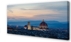 Zdjęcie na płótnie Katedra w Świetle Nocnej Iluminacji