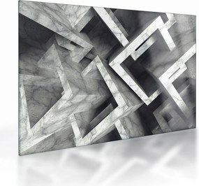 Abstrakcyjny obraz kostek (70x50 cm)