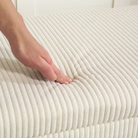 HOMCOM Ławka z miejscem do przechowywania, w stylu kordu, z ramą stalową, Beżowa