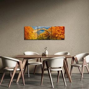 Obraz - Most Konitsa (z zegarem) (90x30 cm)