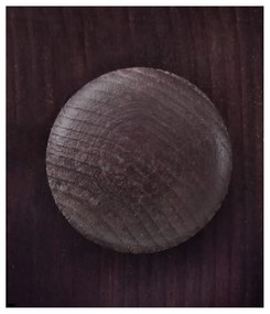 Ciemnobrązowa witryna z litego drewna sosnowego 180x35 cm Lisa – Støraa
