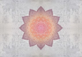 Fototapeta - Mandala z motywem betonu (196x136 cm)