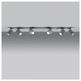 Szara lampa punktowa 6x118 cm Toscana – Nice Lamps