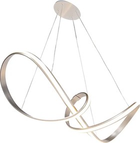 Designerska lampa wisząca stalowa ściemnialna w komplecie z LED - Viola Due