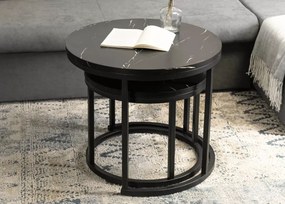 Zestaw eleganckich stolików kawowych Aida – harmonia nowoczesnego designu, trwałości i wszechstronnej funkcjonalności