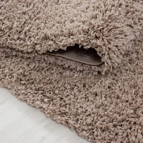 Dywan shaggy jednokolorowy beżowy 60 cm x 110 cm