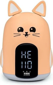 Budzik i Lampka Nocna Mia Kot Wielokolorowy – 3 Dźwięki, Regulacja Głośności i Światła, Wyświetlacz Godziny