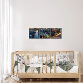 Obraz Berlina (z zegarem) (90x30 cm)