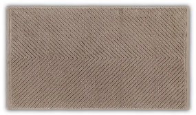Brązowy bawełniany ręcznik kąpielowy 142x76 cm Chevron – Foutastic