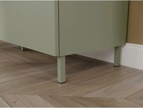 Zielona komoda z matowym wykończeniem 151x98x40 cm Savoca – Germania