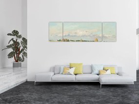 Obraz - Camille Pissarro, Landscape, Ile de France, reprodukcje (170x50 cm)