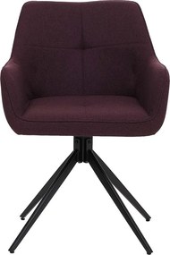 Krzesło do jadalni MCW-O47 (zestaw 6 sztuk),  bordeaux