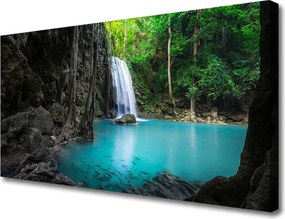 Obraz na płótnie Kaskada Wodna w Górach