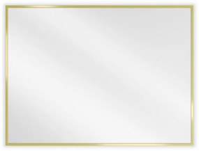 Mexen Loft lustro łazienkowe prostokątne 80 x 60 cm, rama złota - 9852-080-060-000-50