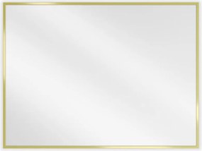 Mexen Loft lustro łazienkowe prostokątne 80 x 60 cm, rama złota - 9852-080-060-000-50