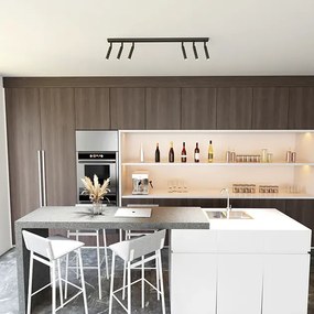 Czarna metalowa lampa reflektorowa - D142-Liber
