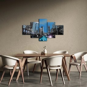 Obraz miasta nocą (125x70 cm)