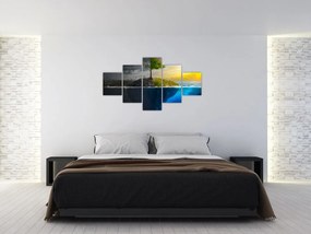 Obraz przedstawiający dwie strony (125x70 cm)