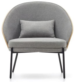 Szary fotel Eamy – Kave Home