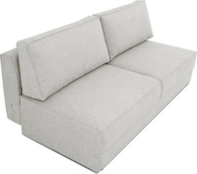 Jasnoszara rozkładana/ze schowkiem sofa 202 cm Dora – Scandic