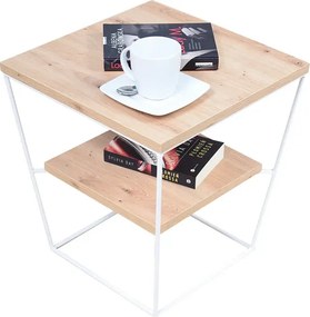 Skandynawski stolik kawowy z półką dąb artisan L4-S72