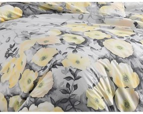 BedTex Bawełniana pościel Alisa żółta, 140 x 220 cm, 70 x 90 cm