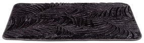 Ciemnoszary dywanik łazienkowy z pianki z pamięcią kształtu 50x80 cm Leaves – Wenko