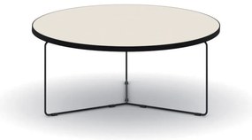 Okrągły stół konferencyjny TENDER, wysokość 27,5 cm, średnica 90 cm, ziemisty