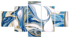 Obraz - Fale z marmuru (125x70 cm)