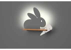 Szara lampa dziecięca Rabbit – Candellux Lighting