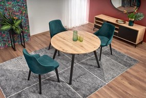 Rozkładany stół w stylu loft Ruben dąb artisan/czarny