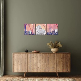 Obraz - Jednorożec w magicznym lesie (z zegarem) (90x30 cm)