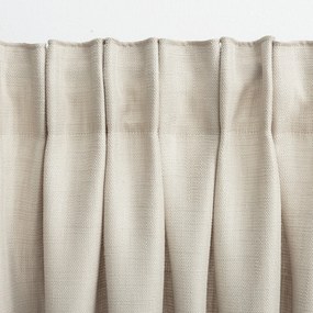 Zasłona na taśmie marszczącej strukturalna beżowa 140 x 280 cm 1 szt.