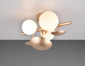 Kinkiet w biało-złotym kolorze Bubble – Trio Select