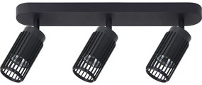 VERTICAL BLACK SPOT 3xGU10, czarna, potrójna, trzy klosze na listwie