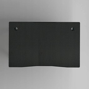 Biurko gamingowe 100x50 cm w stylu loft, z blatem o efekcie karbonu – metalowa rama, nowoczesny design