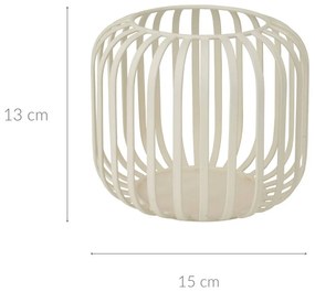 Lampion metalowy mały minimalistyczny, Ø 15 x 13 cm