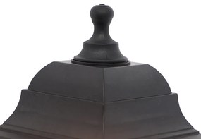 Zewnetrzna Klasyczna lampa ścienna zewnętrzna czarna z czujnikiem ruchu - Capital klasyczny/Antyczny Oswietlenie zewnetrzne