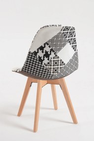 Zestaw 4 Krzese Synk Patchwork