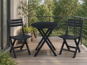 Zestaw składanych mebli na balkon ZS1-FX, stolik + 2 krzesła