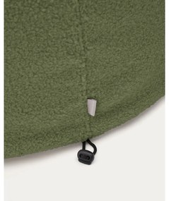 Zielony puf z materiału bouclé Kaeli – Kave Home