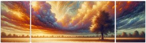 Obraz – Drzewo na polu (170x50 cm)