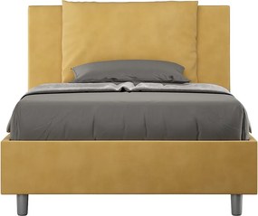 Łóżko bez stelaża tapicerowane 120x190 microfibra okra Antea