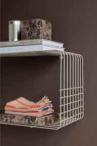 Beżowa wielopoziomowa metalowa półka 70 cm Wire – Mette Ditmer Denmark