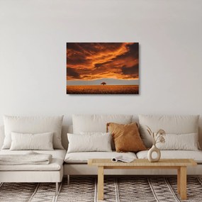 Obraz na szkle chmur (70x50 cm)