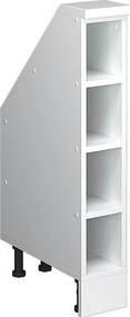Szafka kuchenna na dach skośny biały 15x46x81.8 r-line
