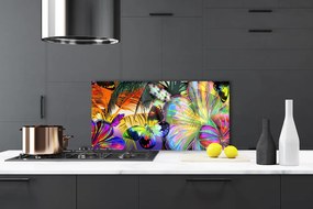 Panel Szklany Eteryczna Wizja Motyli i Piór